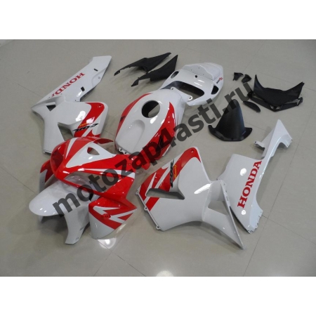 Комплект Мотопластика Honda CBR600RR 05-06 Бело-красный.