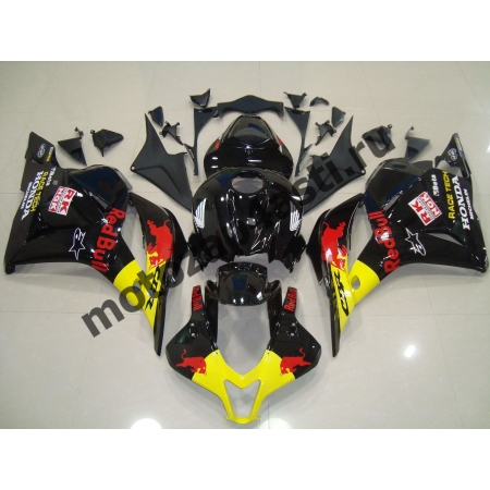 Комплект Мотопластика Honda CBR600RR 07-08 RedBULL черный