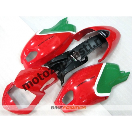 Комплект пластика DUCATI 696 797 1100 1100S Красно-зеленый.