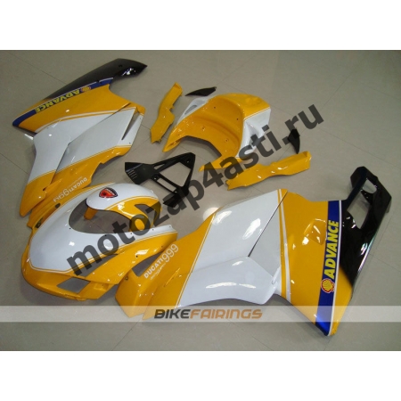 Комплект пластика DUCATI 748 916 996  Желто-белый.