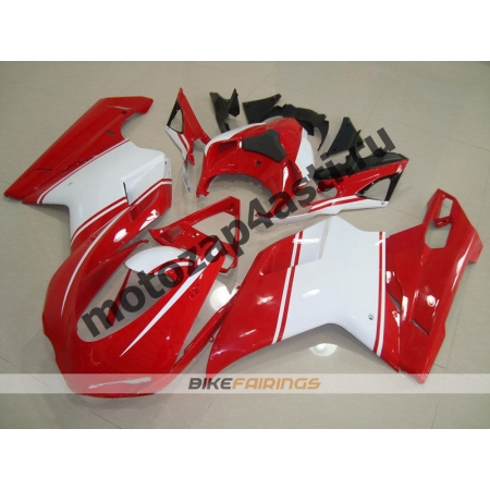 Комплект пластика DUCATI 848 1098 1198 Бело-Красный.