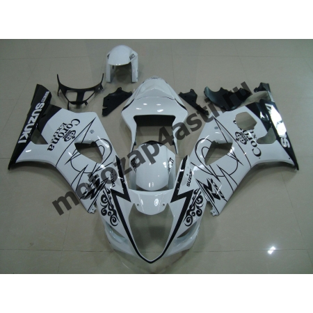 Комплекты пластика Suzuki GSXR1000 03-04 Corona Extra Бело-Черная