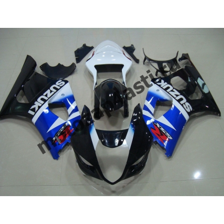 Комплекты пластика Suzuki GSXR1000 03-04 Штатный Бело-Сине-Черный.