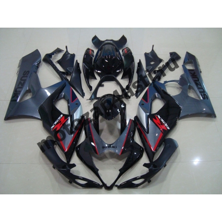 Комплекты пластика Suzuki GSXR1000 05-06 Штатный Серо-Черный №2