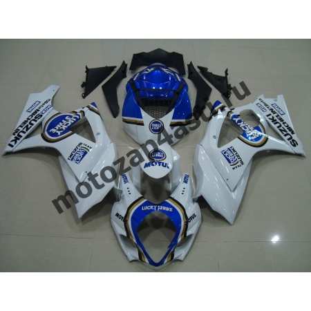 Комплекты пластика Suzuki GSXR1000 07-08 Lucky Strike Бело-Синий. Комплекты пластика Suzuki GSXR1000 07-08 Lucky Strike Бело-Синий.