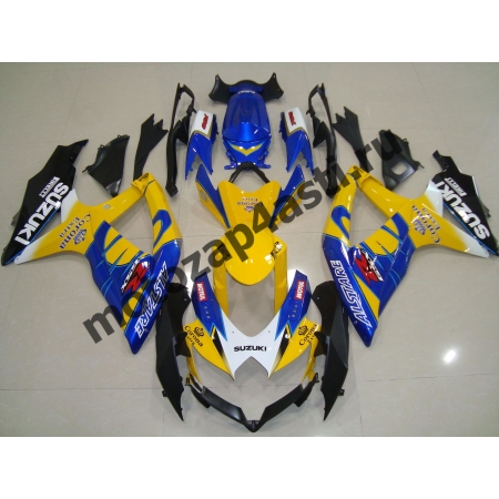 Комплекты пластика Suzuki GSXR600-750 08-09 Corona Extra Желто-сине-черный.