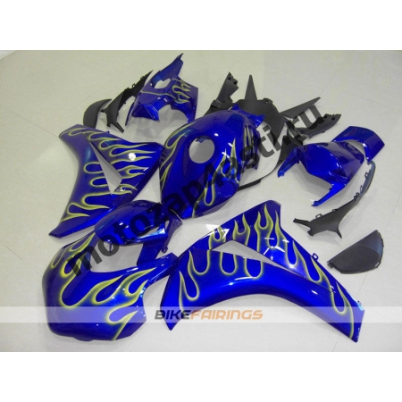 Комплекты пластика Honda CBR1000RR 2008-2011 Синий с желтым огнем.