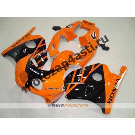 Комплект Мотопластика Honda CBR250 MC22 Черно-Оранжевый.