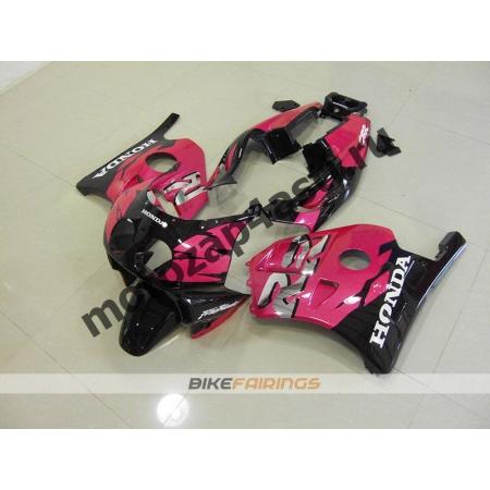 Комплект Мотопластика Honda CBR250 MC22 Черно-Розовый-2.
