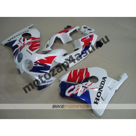 Комплект Мотопластика Honda CBR250 MC22 Бело-Красно-Синий-1.