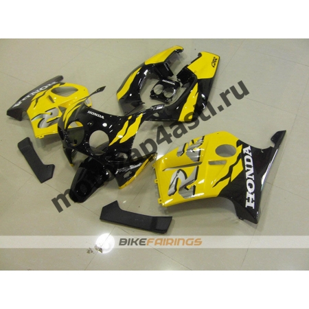 Комплект Мотопластика Honda CBR250 MC19 Желто-Черный-1.