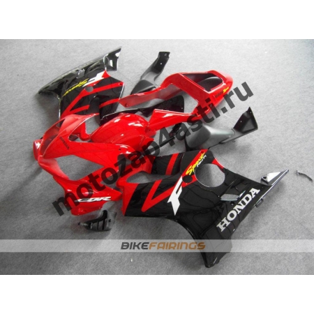 Комплект мотопластика Honda CBR600 F4i 01-07 Сток Красно-Черный.