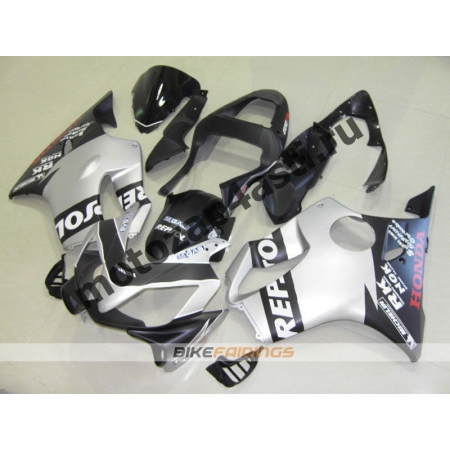 Комплект пластика для мотоцикла Honda CBR600 F4i 01-07 Черно-Серый-2.