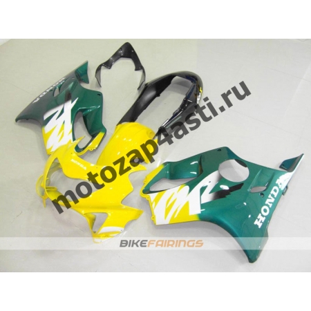 Комплект пластика Honda CBR600F4 98-00 Зелено-Желтый.