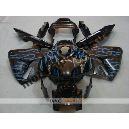 Комплект Мотопластика Honda CBR600RR 03-04 Синее пламя.