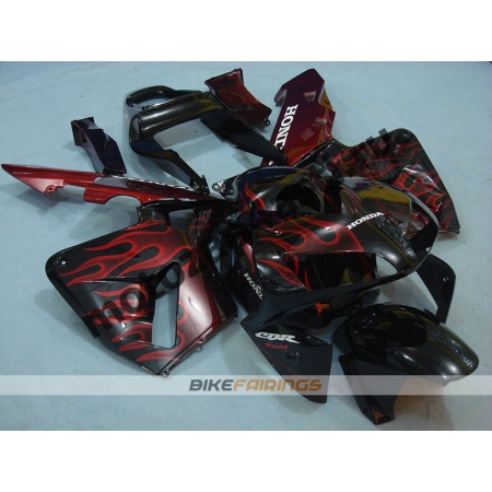 Комплект Мотопластика Honda CBR600RR 03-04 Красное пламя.