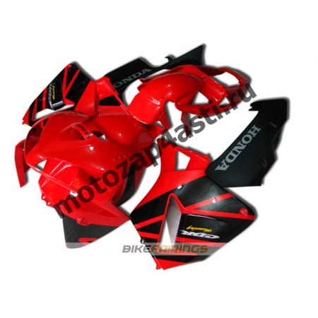 Комплект Мотопластика Honda CBR600RR 05-06 Красно-Черный-2.