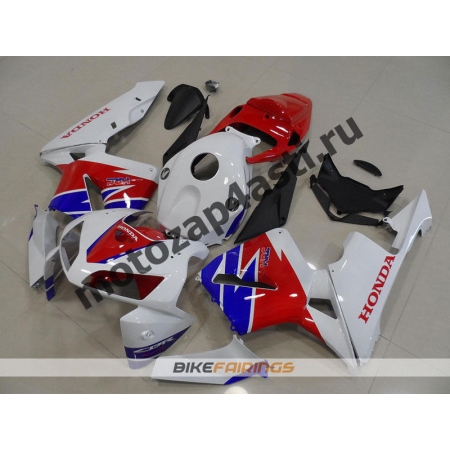 Комплект Мотопластика Honda CBR600RR 05-06 Бело-красно-синий-3.