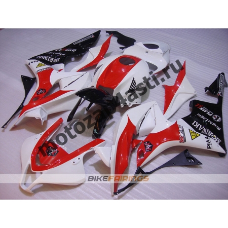 Комплект Мотопластика Honda CBR600rr 07-08 Красно-бело-черный-1.