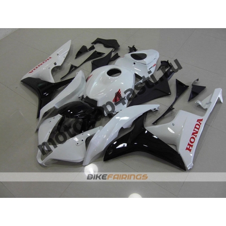 Комплект Мотопластика Honda CBR600rr 07-08 Бело-черный.