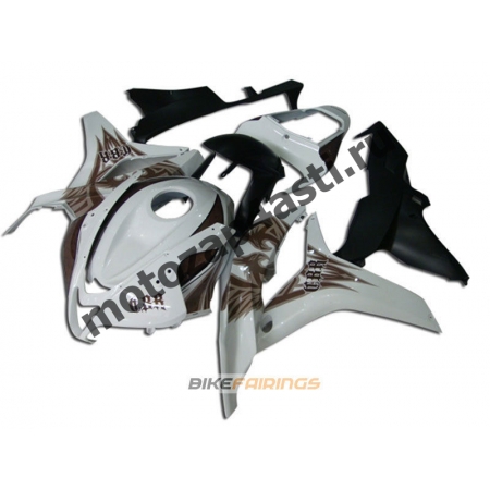 Комплект Мотопластика Honda CBR600rr 07-08 Коричнево-бело-черный.