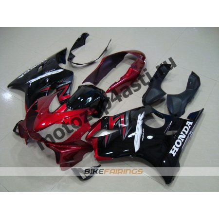 Комплект мотопластика Honda CBR600 F4i 01-07 Сток Красно-Черный-2.