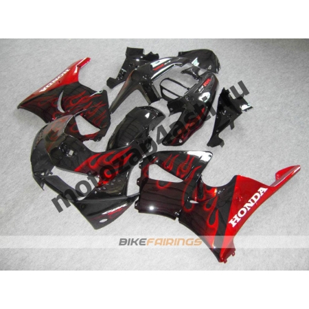 Комплект пластика Honda CBR900rr 98-99 Черный с красным огнем.