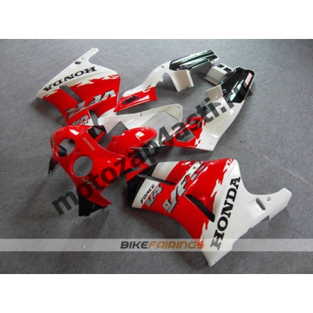 Комплект пластика Honda RVF400 Черно-бело-красный.