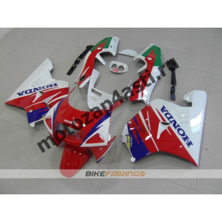 Комплект Мотопластика Honda NSR250 MC21 Красно-Бело-Сине-Зеленый-1.