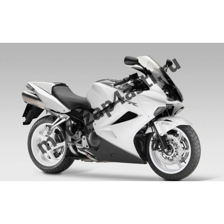 Комплект мотопластика Honda VFR800 02-12  Черно-Белый.