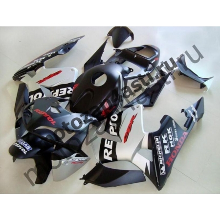 Комплект Мотопластика Honda CBR600RR 03-04 Серо-черный Repsol