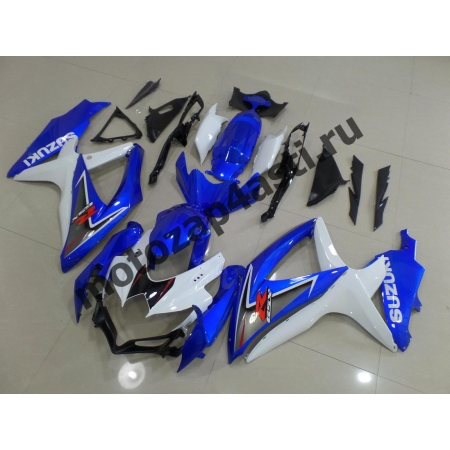 Комплект пластика Suzuki GSXR600-750 08-09 Бело-синий штатный