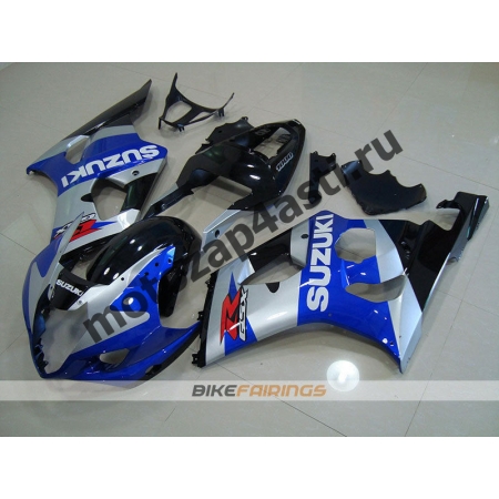 Комплекты пластика Suzuki GSXR1000 03-04 Серо-Сине-Черный.