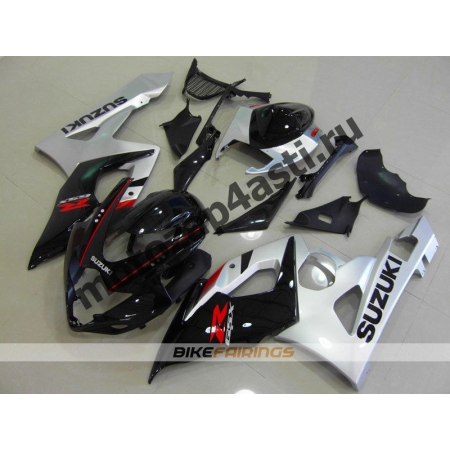 Комплекты пластика Suzuki GSXR1000 05-06 Черно-серебристый.