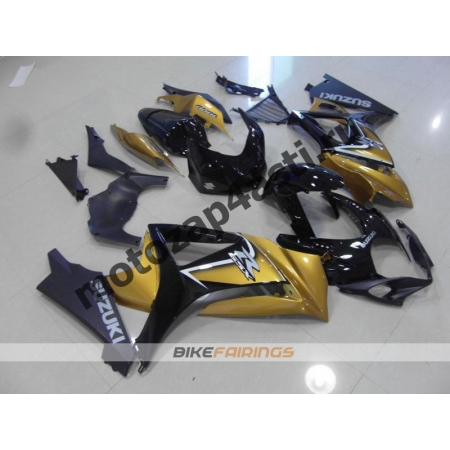 Комплекты пластика Suzuki GSXR1000 07-08 Черно-золотой.
