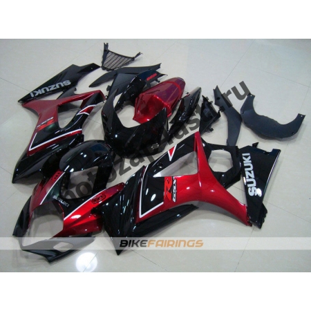 Комплекты пластика Suzuki GSXR1000 07-08 Черно-красный.