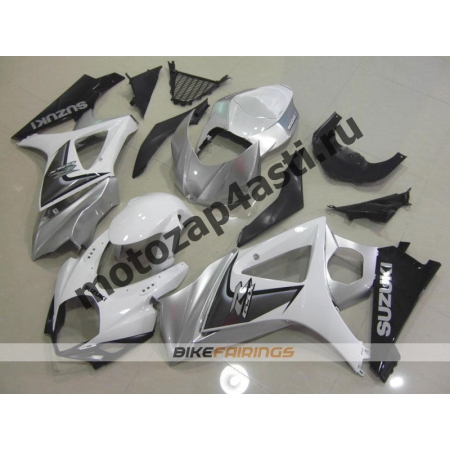 Комплекты пластика Suzuki GSXR1000 07-08 Бело-Серый.