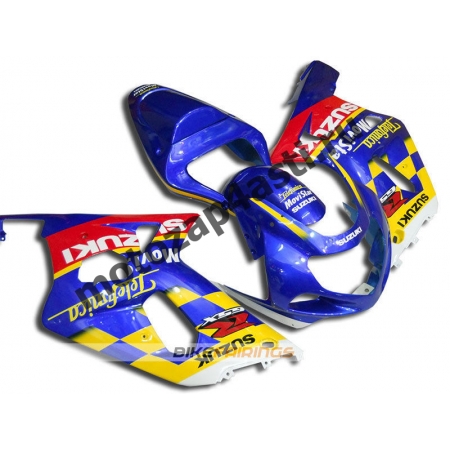 Комплект мотопластика Suzuki GSXR600-750 01-03,GSXR1000 00-02 MOVISTAR-3.