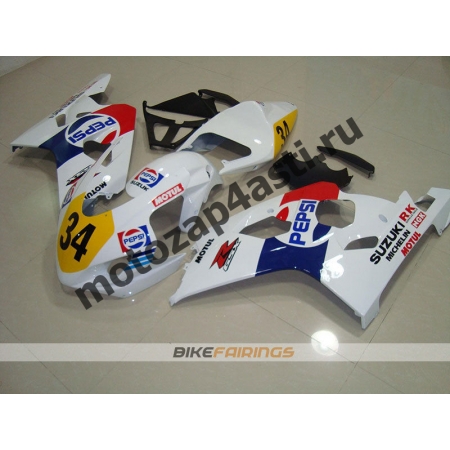 Комплект пластика Suzuki GSXR600-750 04-05 PEPSI.