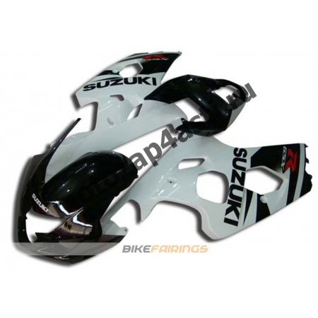 Комплект пластика Suzuki GSXR600-750 04-05 Черно-белый.