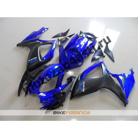 Комплекты пластика Suzuki GSXR600-750 06-07 Сине-Черный-2.