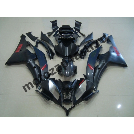 Комплект Пластика Yamaha R6 08-16 Черный матовый с красными наклейками