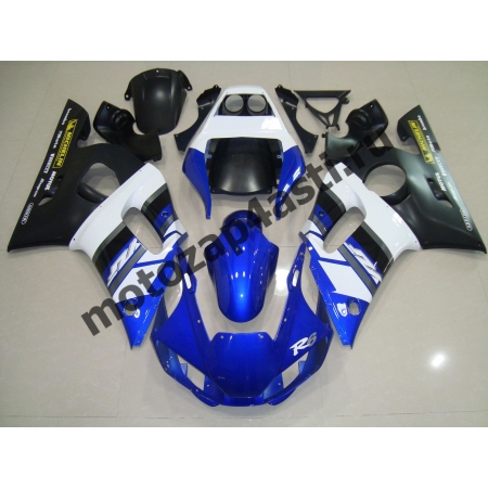 Комплект Пластика Yamaha R6 98-02 Черно-Синий-Белый штатный