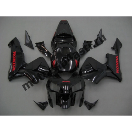 Комплект Мотопластика Honda CBR600RR 03-04 Черный Глянцевый наклейки Honda