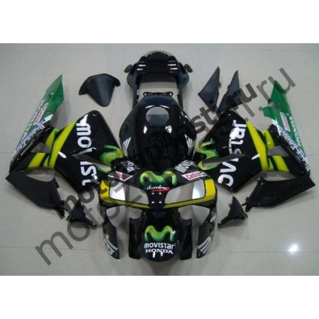 Комплект Мотопластика Honda CBR600RR 03-04 Movistars-Черный.
