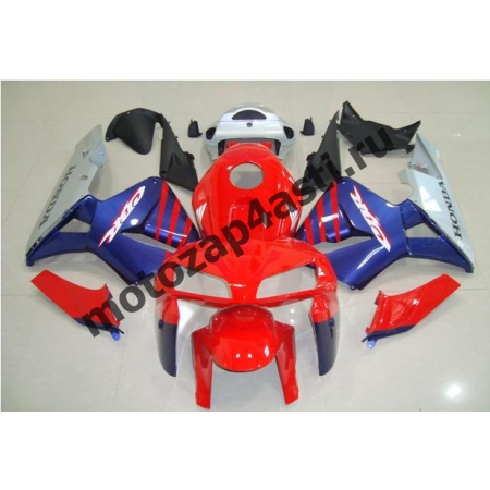 Комплект Мотопластика Honda CBR600RR 03-04 Красно-Сине-Серый