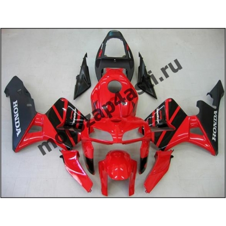 Комплект Мотопластика Honda CBR600RR 05-06 Красно-Черный-1.