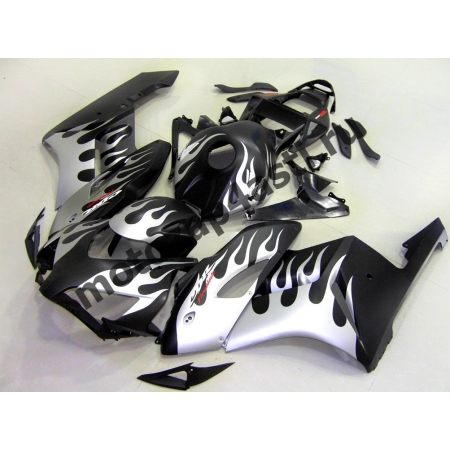 Комплект пластика Honda CBR1000RR 2004-2005 Черный матовый с серебристым огнем.