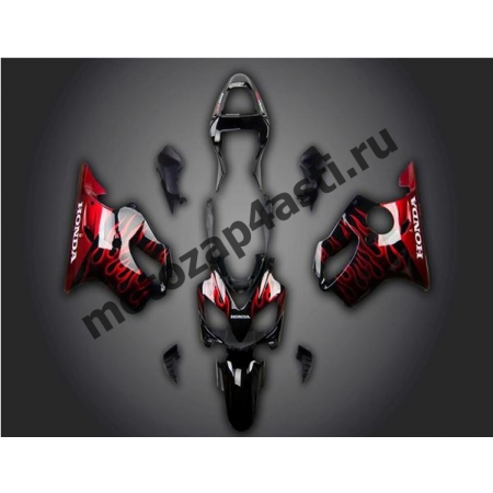 Комплект мотопластика Honda CBR600 F4i 01-07 Черный гл. с огнем
