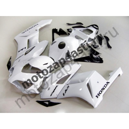 Комплект пластика Honda CBR1000RR 2004-2005 белый-черные наклейки